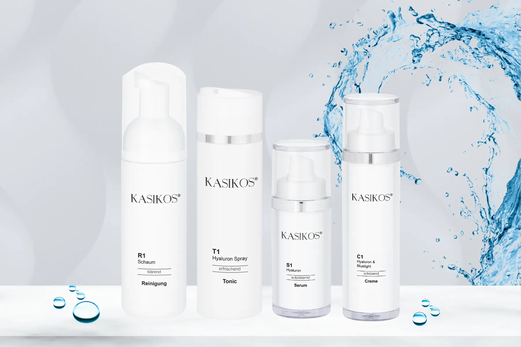 Set Linen oder Falten mindern Kasikos